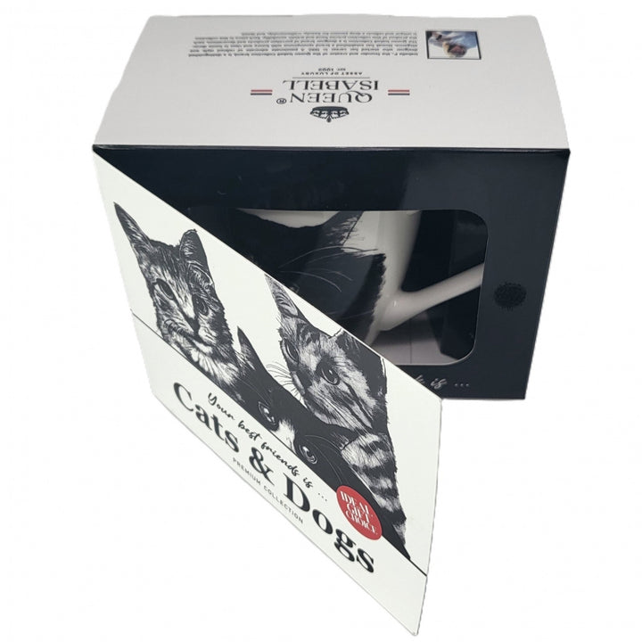 Koningin Isabel porseleinen mok, Europese kat, 350ml, Q1-05218