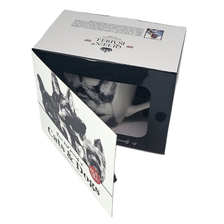 Koningin Isabel porseleinen mok, Duitse herder, 350ml, Q1-05232