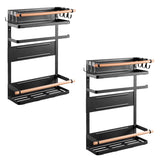 Maclean magnetisch rek voor koelkast/wasmachine, zwart, max. 12kg, MC-910, 2 stuks