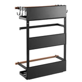 Maclean magnetisch rek voor koelkast/wasmachine, zwart, max. 12kg, MC-910, 4 stuks
