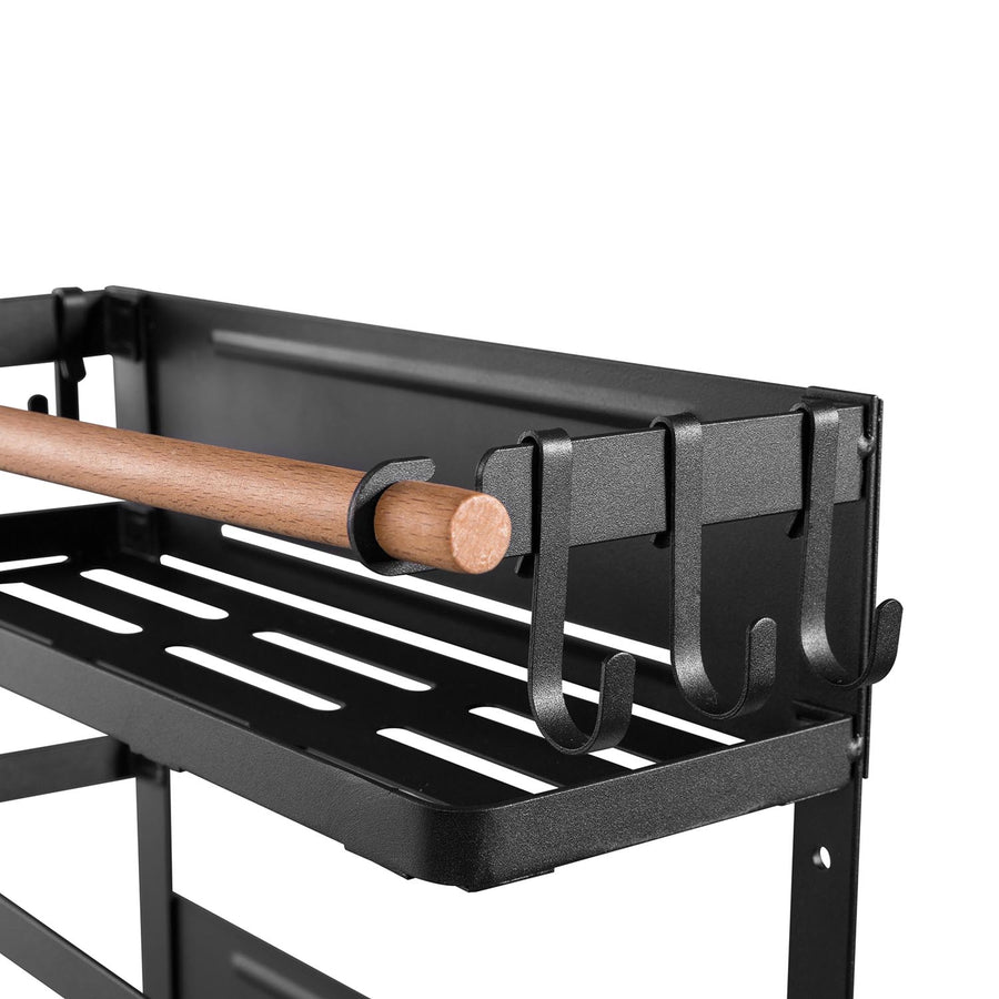 Maclean magnetisch rek voor koelkast/wasmachine, zwart, max. 12kg, MC-910, 4 stuks