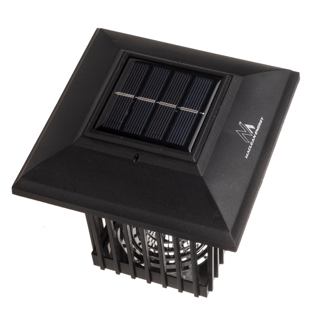 Maclean Solar LED Insecticide Light, IP44, LED/UV, 2*AA Ni-MH 200 mAh oplaadbare batterij, solar 2V DC MCE448, 2 stuks
