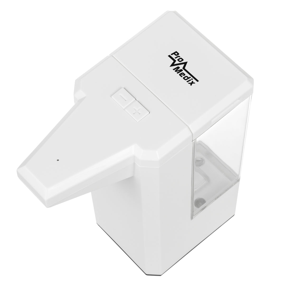 Automatische dispenser voor desinfecterende vloeistoffen 500ml Promedix PR-470 + 4x AA batterij Varta Industrial