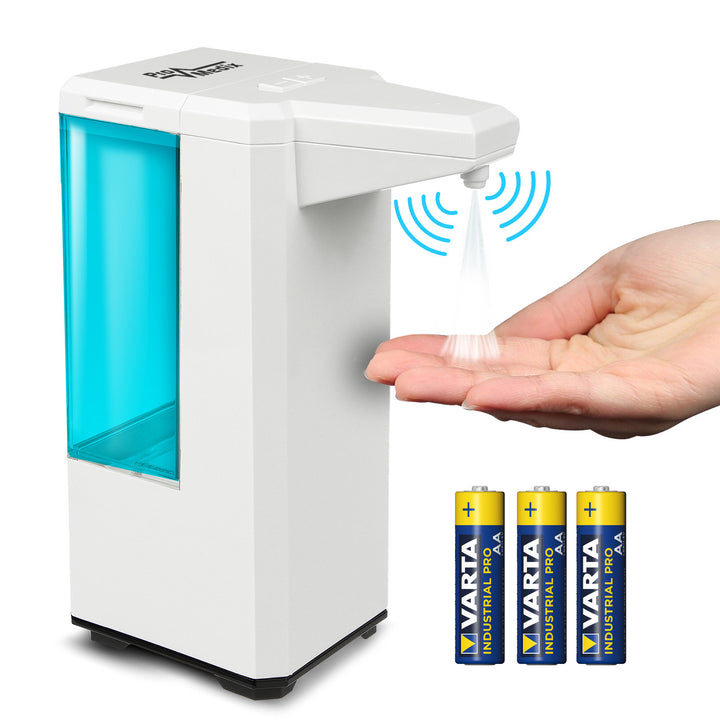 Automatische dispenser voor desinfecterende vloeistoffen 500ml Promedix PR-470 + 4x AA batterij Varta Industrial