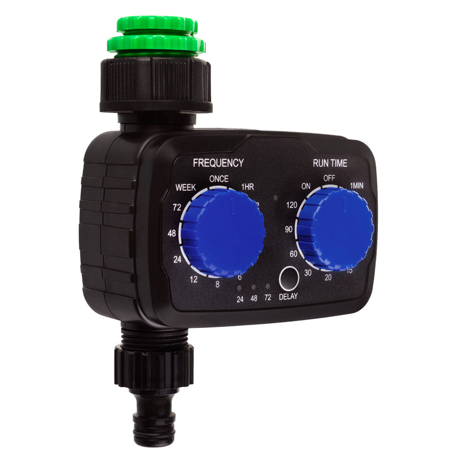 GreenBlue elektronische besproeiingscontroller, programmeur, voeding 2x 1,5V AA, GB391 + 2x Varta Industrial alkaline AA-batterijen