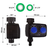 GreenBlue elektronische besproeiingscontroller, programmeur, voeding 2x 1,5V AA, GB391 + 2x Varta Industrial alkaline AA-batterijen