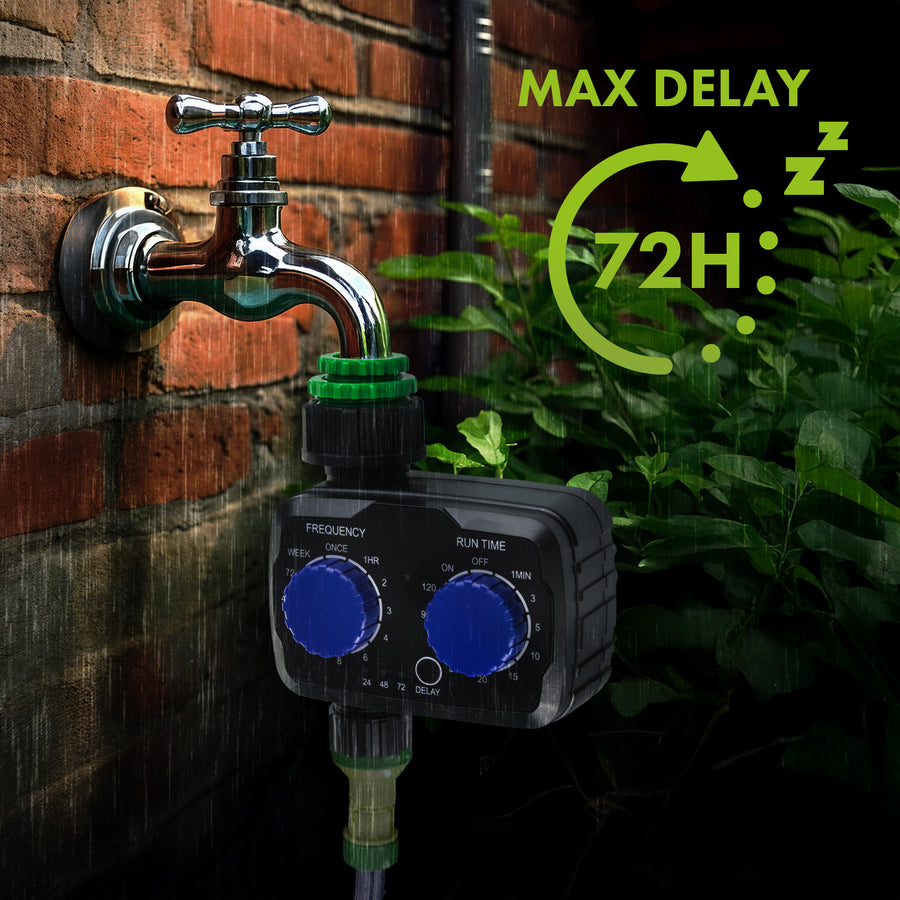 GreenBlue elektronische besproeiingscontroller, programmeur, voeding 2x 1,5V AA, GB391 + 2x Varta Industrial alkaline AA-batterijen