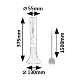 Rabalux - LED Lavalamp, 25W, 3000 K, rood, Poppilol