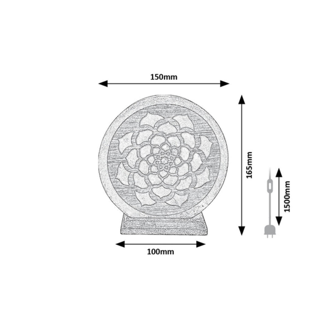 Rabalux zoutlamp, E14 schroefdraad, oranje, IP20, Mandali