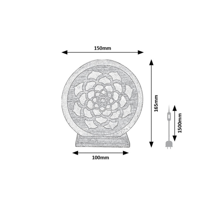 Rabalux zoutlamp, E14 schroefdraad, oranje, IP20, Mandali