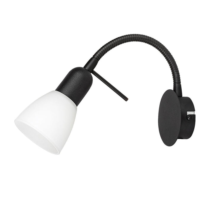 Rabalux wandlamp, spot, E14 fitting, IP20, zwart, Soma