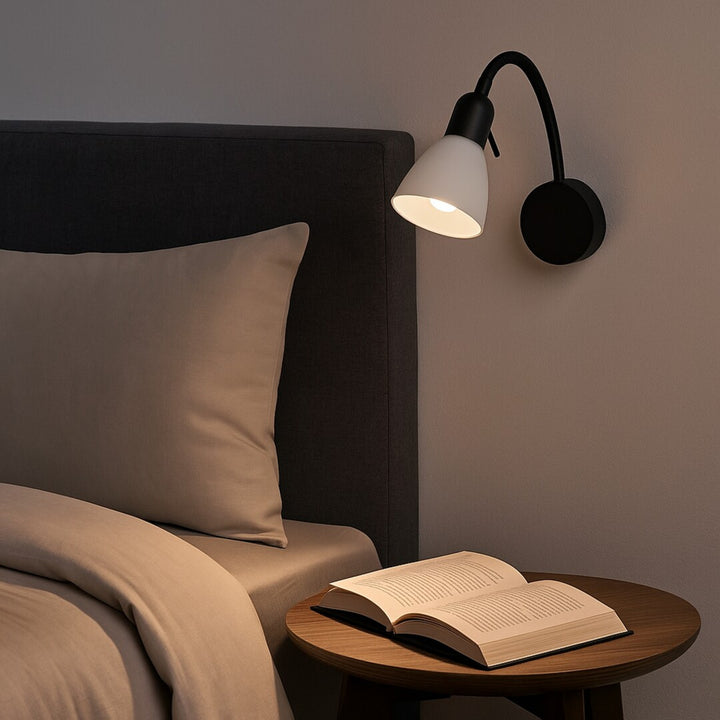 Rabalux wandlamp, spot, E14 fitting, IP20, zwart, Soma