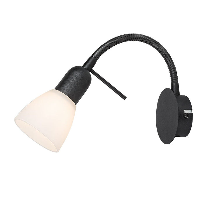 Rabalux wandlamp, spot, E14 fitting, IP20, zwart, Soma