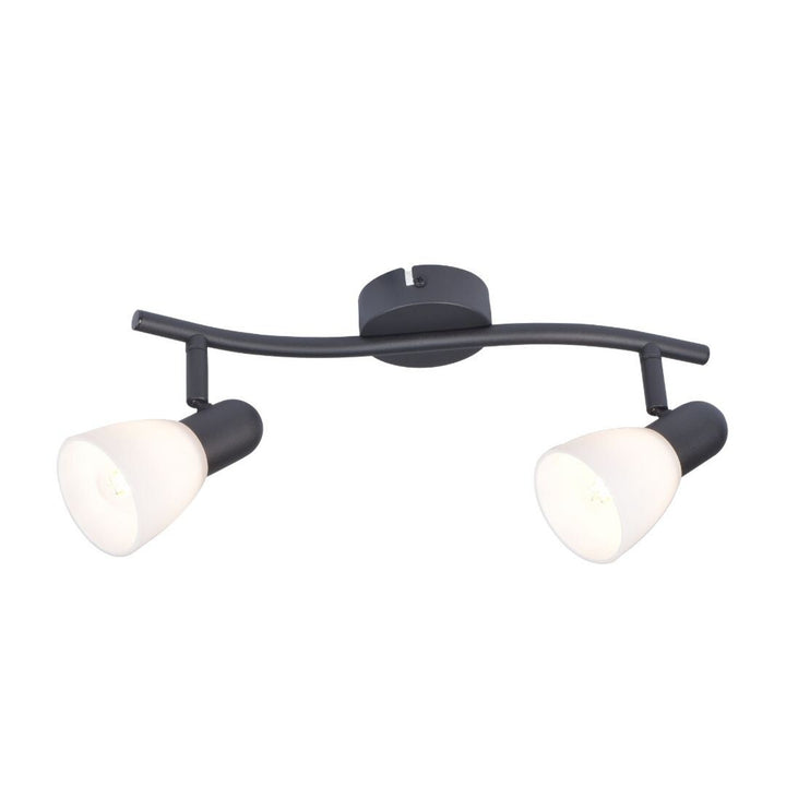 Rabalux plafondlamp, spot, 2x E14 fitting, IP20, zwart, Soma