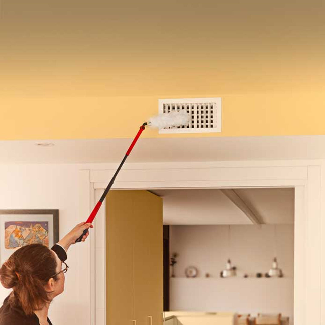 Vileda Flex&Catch plumeau, lange steel, 1 navulling inbegrepen, antislip, flexibele kop, 179434