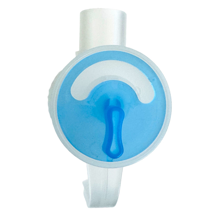 Omnibus inhalatie/verneveling accessoire set, grote 12ml vernevelaar, blauwe kleur, 5 reserve filters, snelheidsregeling
