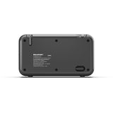 Draagbare radio van Blaupunkt, DAB+ digitale radio en FM-tuner, Bluetooth, hoofdtelefoonuitgang, 2,4 inch kleurenscherm, klok en alarmfunctie, werkt op batterij en is oplaadbaar via USB-C, DR8BK