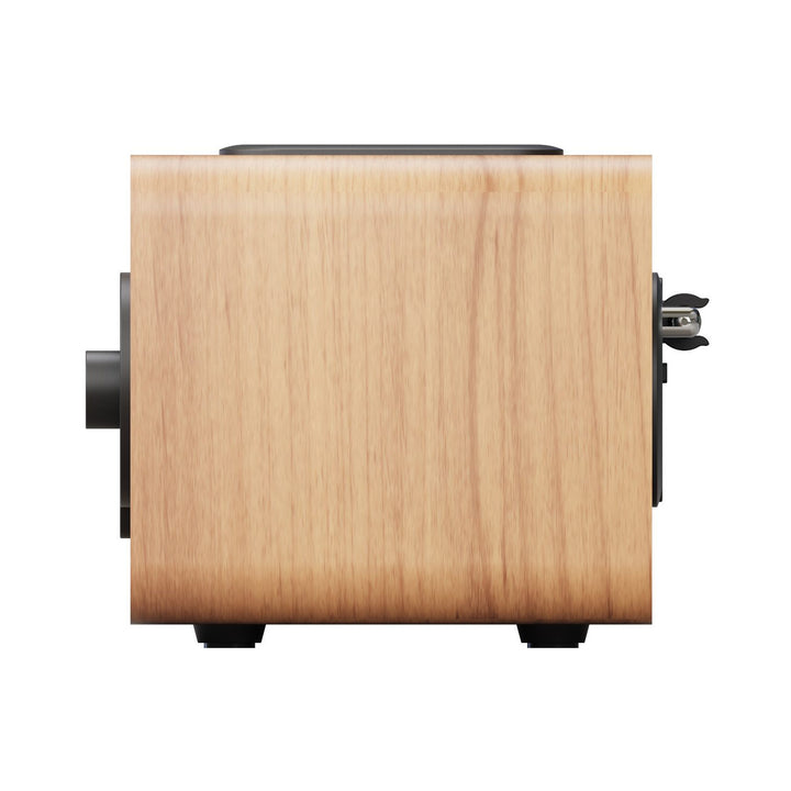 Draagbare radio van Blaupunkt, DAB+ digitale radio en FM-tuner, Bluetooth, hoofdtelefoonuitgang, USB- en microSD-speler, LCD-scherm, klok en alarmfunctie, voeding via oplaadbare USB-C-batterij, DR10CR