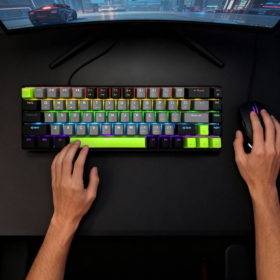 Mechanisch toetsenbord 60% RED CORE MX60 MT1260, toetsverlichting, Mediatech