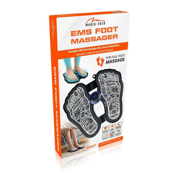 Media-Tech voetmassageapparaat, massage via EMS-elektrostimulatie, 8 standen, 19 intensiteitsniveaus, MT6527