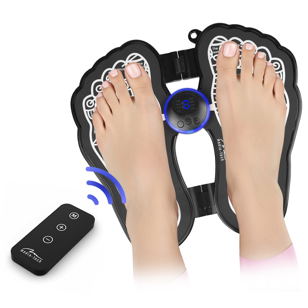 Media-Tech voetmassageapparaat, massage via EMS-elektrostimulatie, 8 standen, 19 intensiteitsniveaus, MT6527