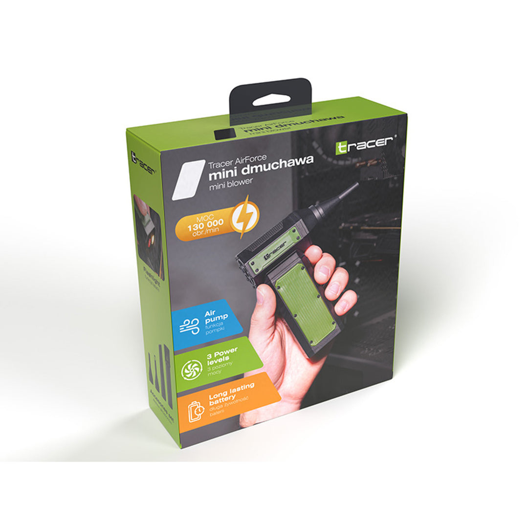 Multifunctionele miniblazer, Tracer, borstelloze motor, 140.000 omwentelingen, 3 AirForce-modi