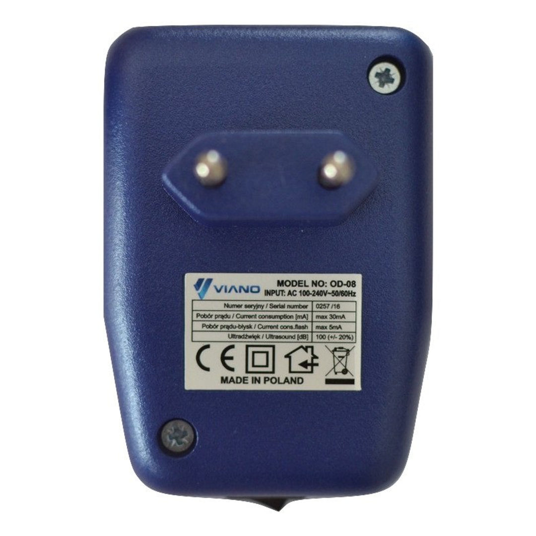 Afweermiddel voor knaagdieren, marters, ratten, muizen Viano, zoemer, knipperende diode, OD8