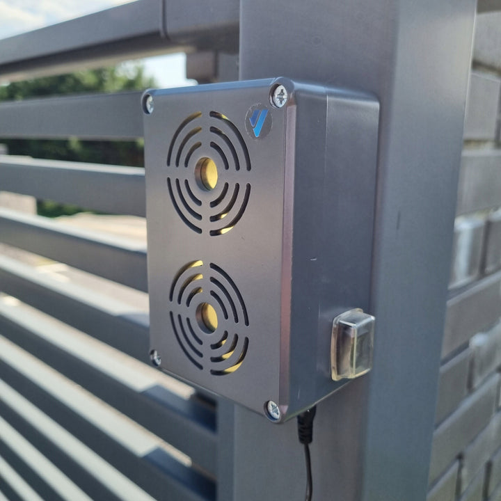 Knaagdierafweermiddel, marter, rat, muisafweermiddel Viano, energiebesparende ultrasone generator, IP65, Waterpro