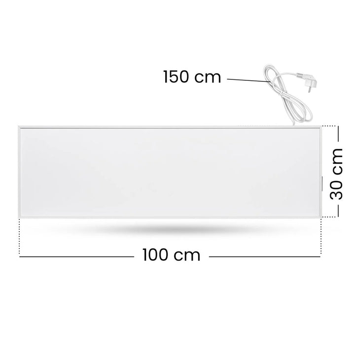 Cronos infraroodverwarming, 330W, wit, allergievriendelijk, ultradun, mat oppervlak, verwarmt een oppervlak tot 12m2, Synthelith PRO CRP-330TWP Wit