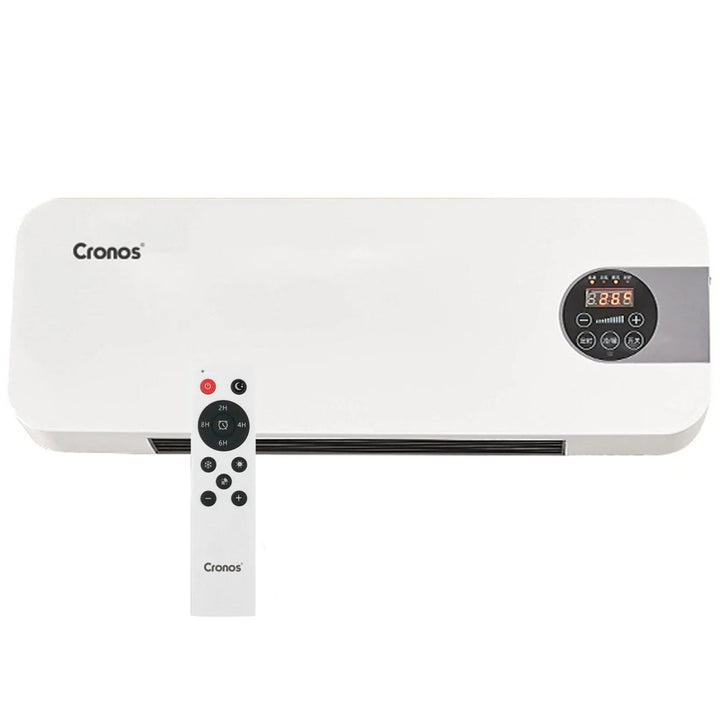 Cronos ventilator luchtgordijn, 1500W, laag stroomverbruik, brede uitblaashoek, afstandsbediening, HFH-201