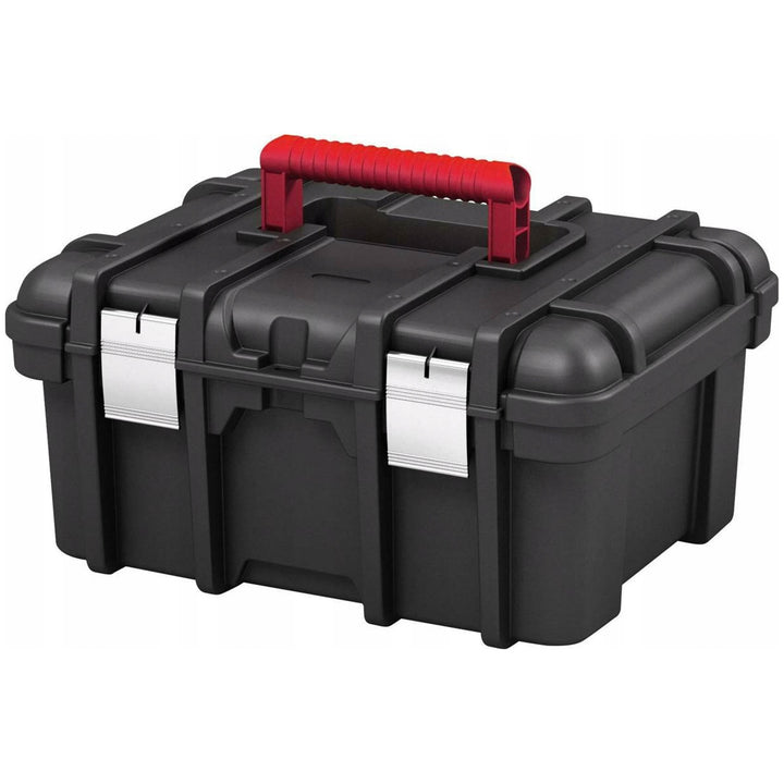Keter gereedschapskist, metalen sluitingen, ergonomische handgreep, Wide Tool Box 16''