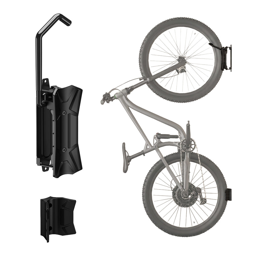 Maclean fietsrek / wandhouder, max. draagvermogen 35 kg, instelbare hellingshoek, staal, MC-171