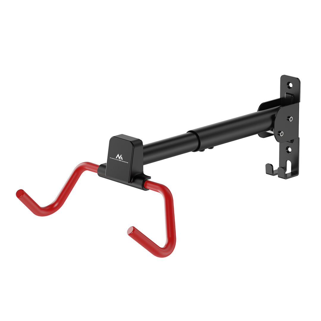 Maclean fietsrek / wandhouder, horizontaal, staal, max. belasting 30 kg, hoekverstelling, MC-172