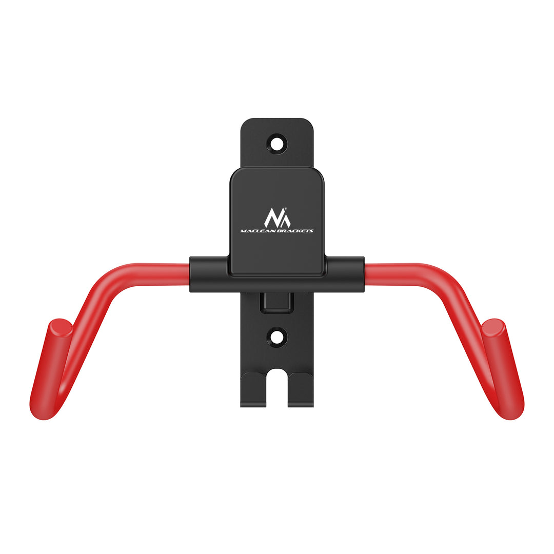 Maclean fietsrek / wandhouder, horizontaal, staal, max. belasting 30 kg, hoekverstelling, MC-172