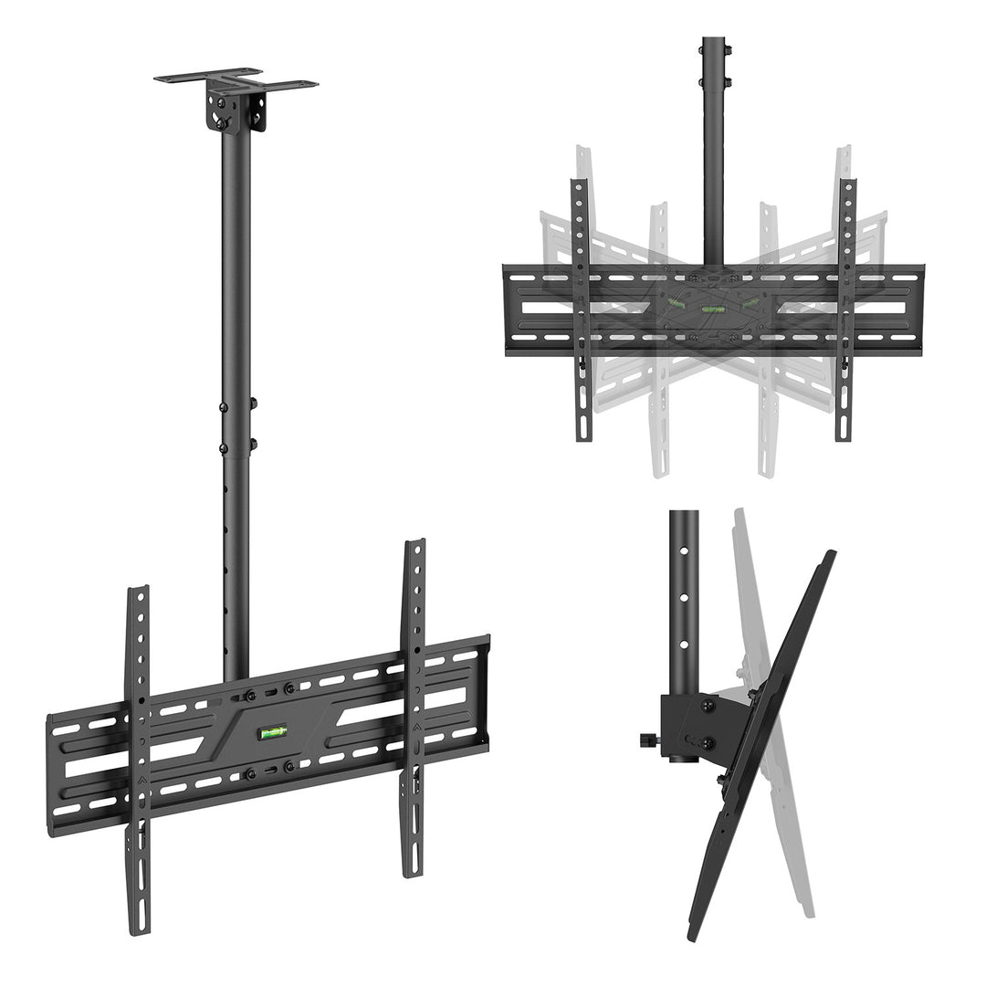 Plafondbeugel / -hanger voor tv's van Maclean, max. draagvermogen 50 kg, 37-86", max. VESA 600x400, MC-173