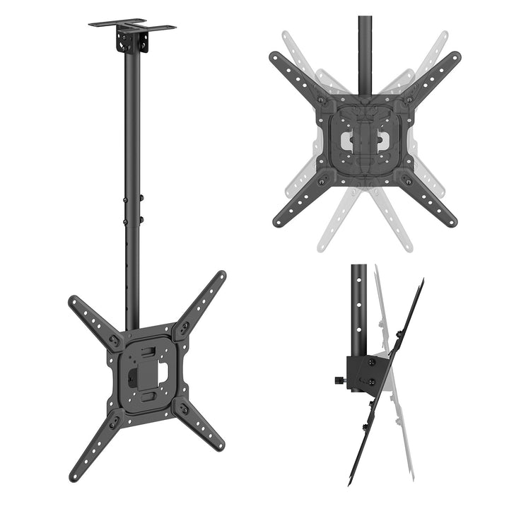 Plafondbeugel / -hanger voor tv's van Maclean, max. draagvermogen 35 kg, 23-55", max. VESA 400x400, MC-174