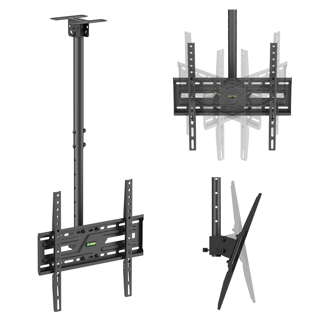 Plafondbeugel / -hanger voor tv's van Maclean, max. draagvermogen 50 kg, 37-75", max. VESA 400x400, MC-175
