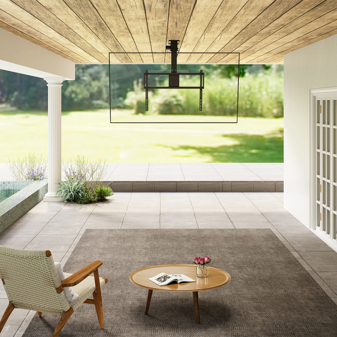 Maclean elektrische tv-beugel, voor montage aan het plafond, compatibel met Tuya, max. VESA 800x400, voor tv's van 43-86", max. 55 kg, MC-176 T