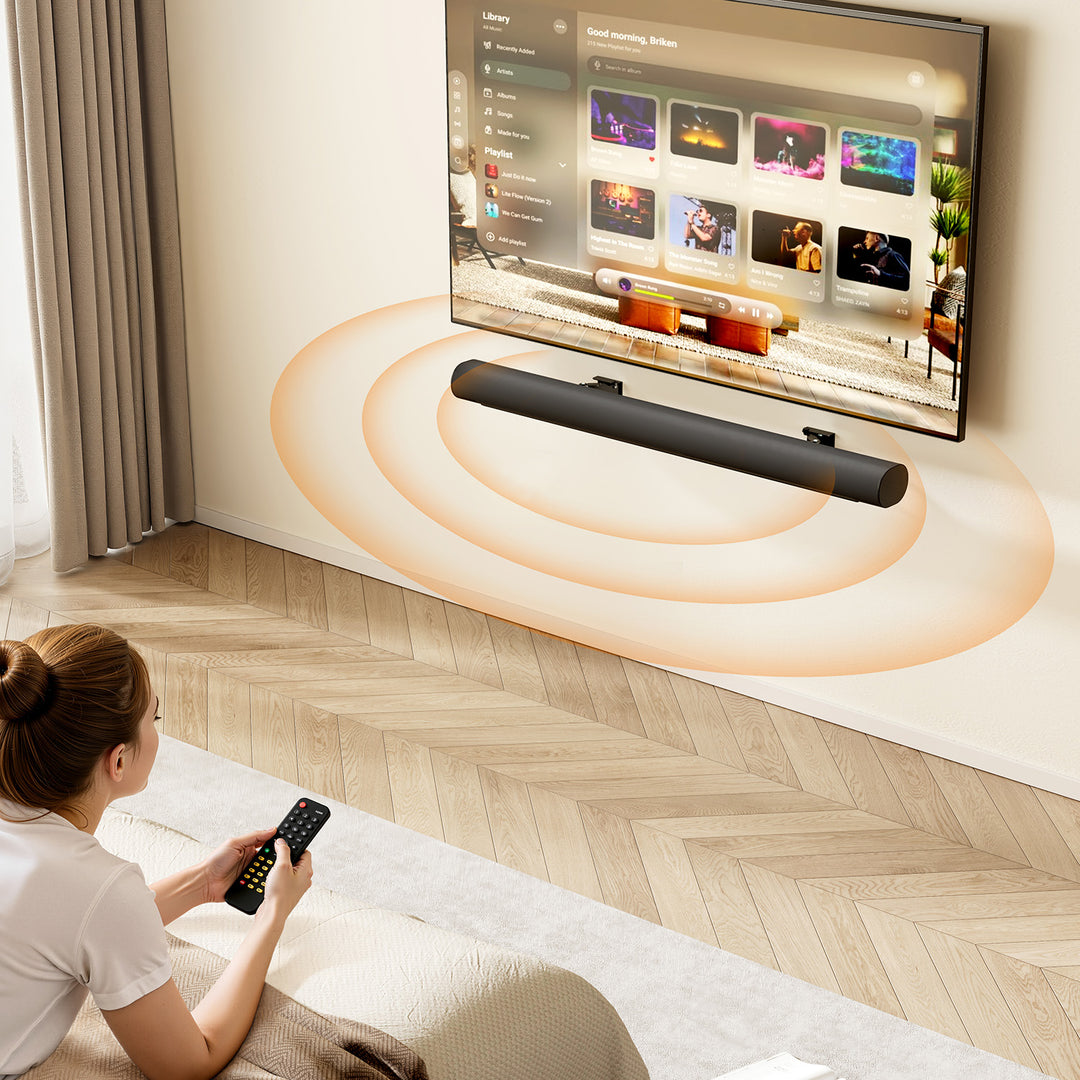 Wandbeugel / wandhouder voor Maclean-soundbar, hoekverstelling +8°~-8°, max. belasting 10 kg, van staal, MC-177