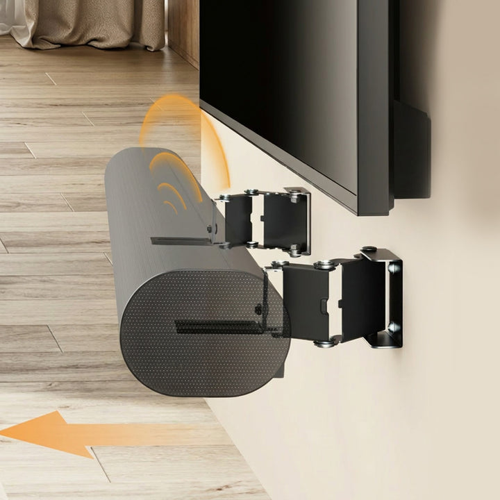 Wandbeugel / wandhouder voor Maclean-soundbar, hoekverstelling +8°~-8°, max. belasting 10 kg, van staal, MC-177