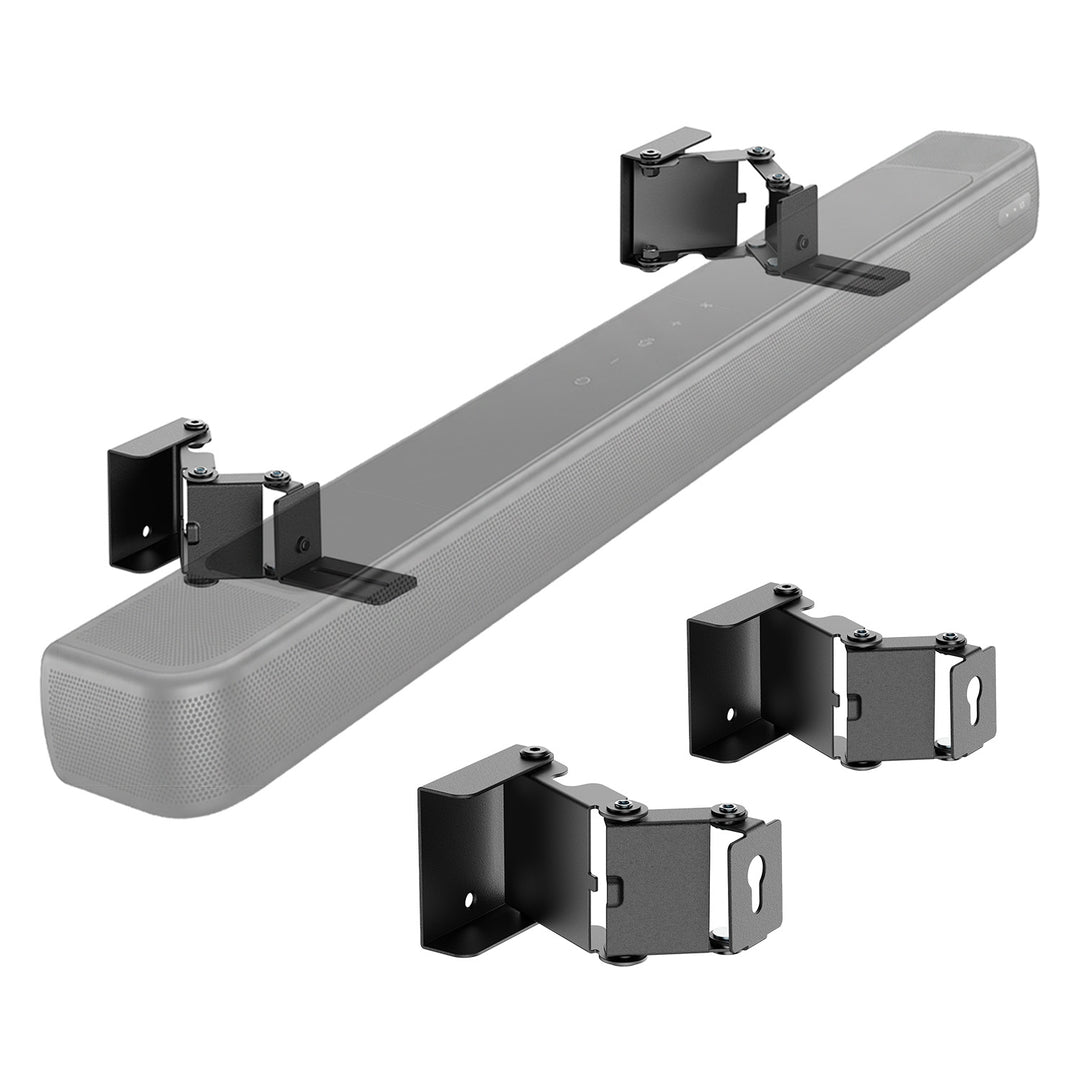 Wandbeugel / wandhouder voor Maclean-soundbar, hoekverstelling +8°~-8°, max. belasting 10 kg, van staal, MC-177