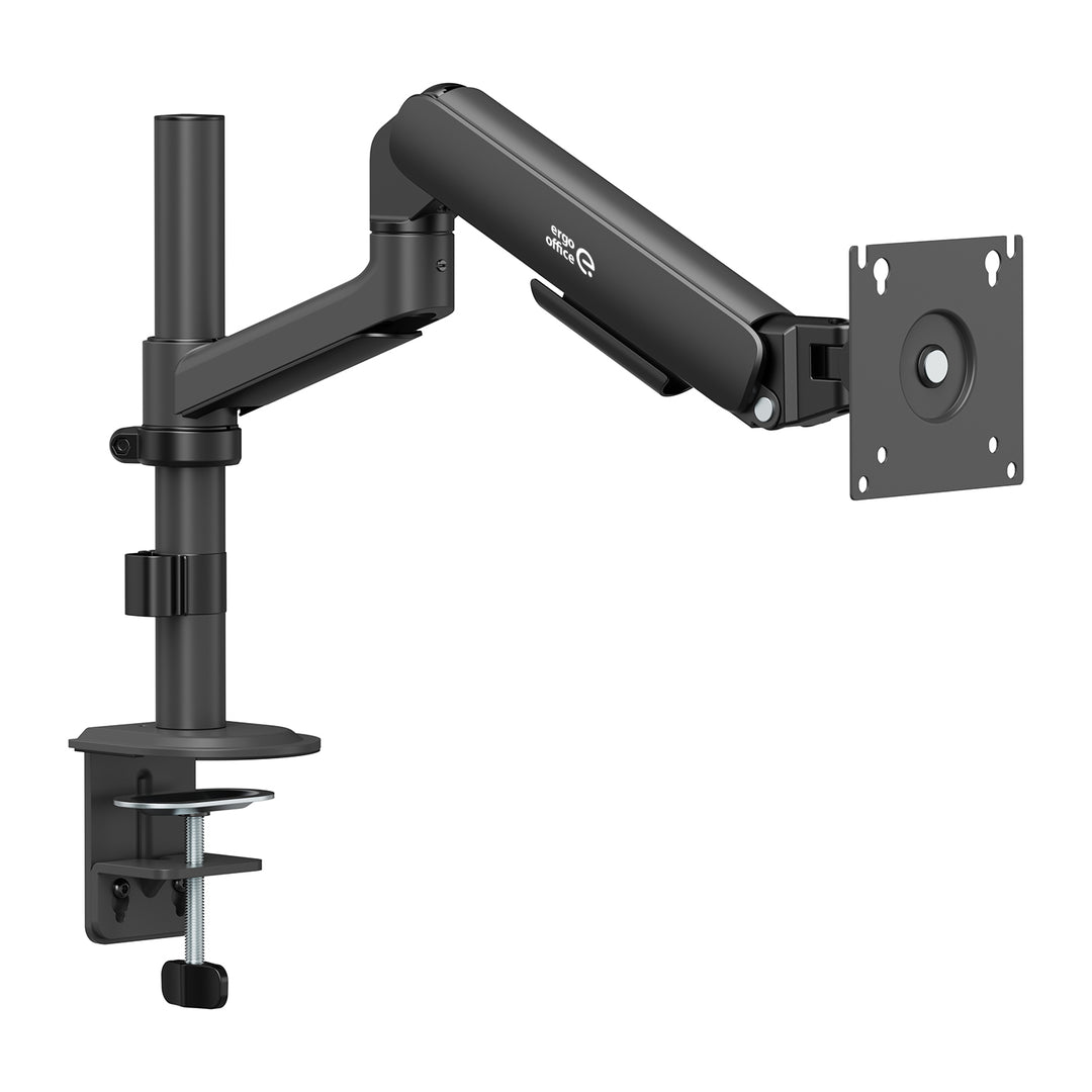 Ergo Office-monitorbeugel/hanger, gasveer, 17"-32", 1-10 kg, matzwart, max. VESA 100x100, ER-691 B
