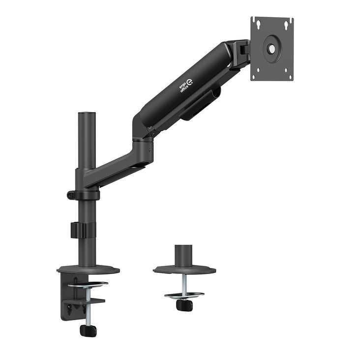 Ergo Office-monitorbeugel/hanger, gasveer, 17"-32", 1-10 kg, matzwart, max. VESA 100x100, ER-691 B