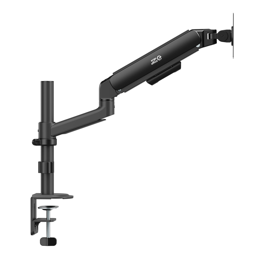 Ergo Office-monitorbeugel/hanger, gasveer, 17"-32", 1-10 kg, matzwart, max. VESA 100x100, ER-691 B