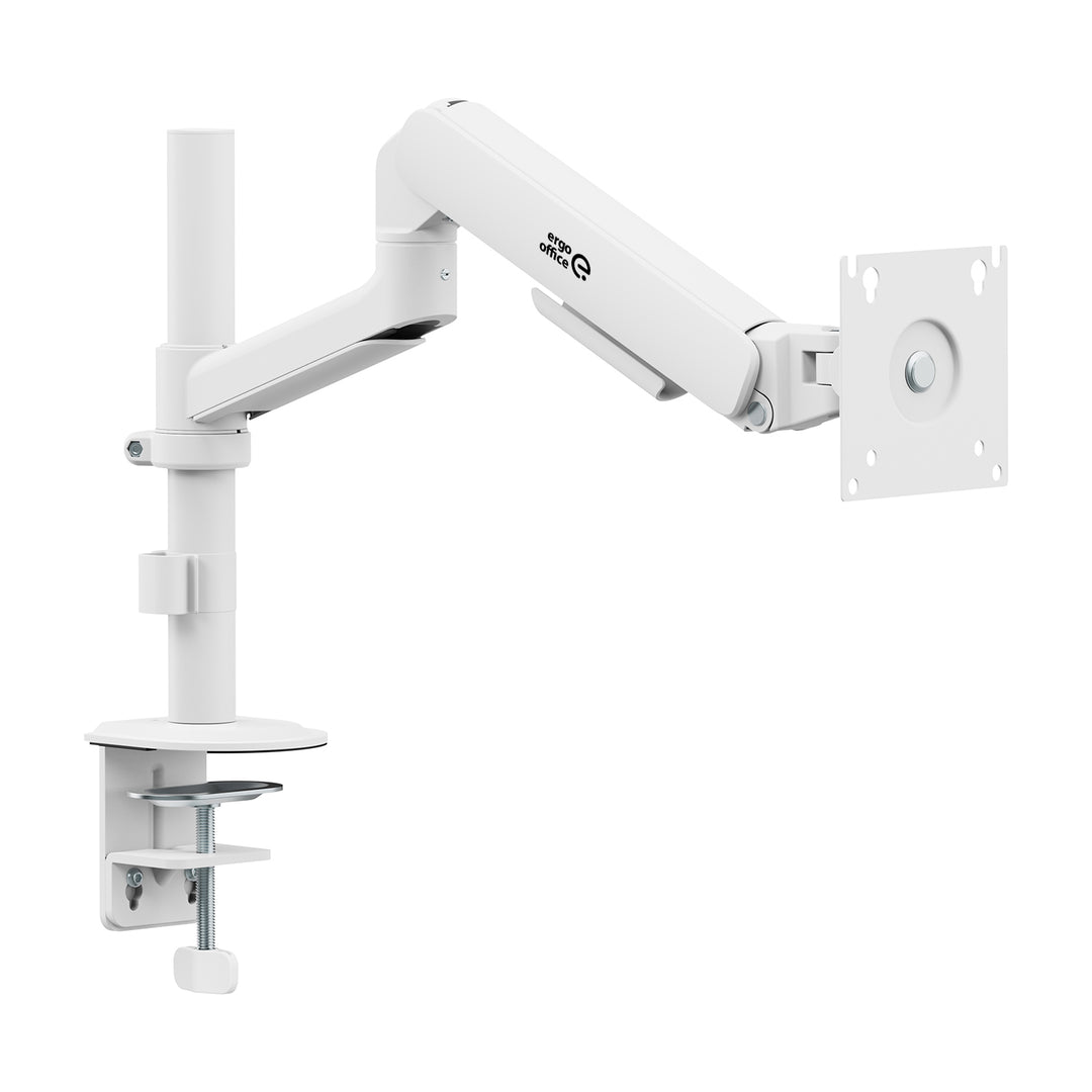Ergo Office-monitorhouder/-beugel, gasveer, 17"-32", 1-10 kg, matwit, max. VESA 100x100, ER-691 W