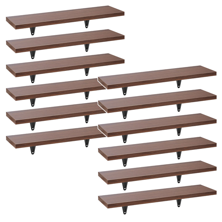 Maclean wandplanken, set van 12 stuks, max. 8kg, voor wandmontage, MC-331