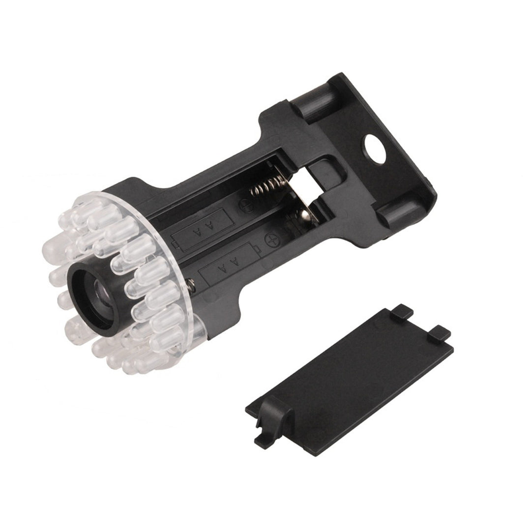 Camera dummy IR9000 B IR LED zwart zwaailicht, 4 stuks