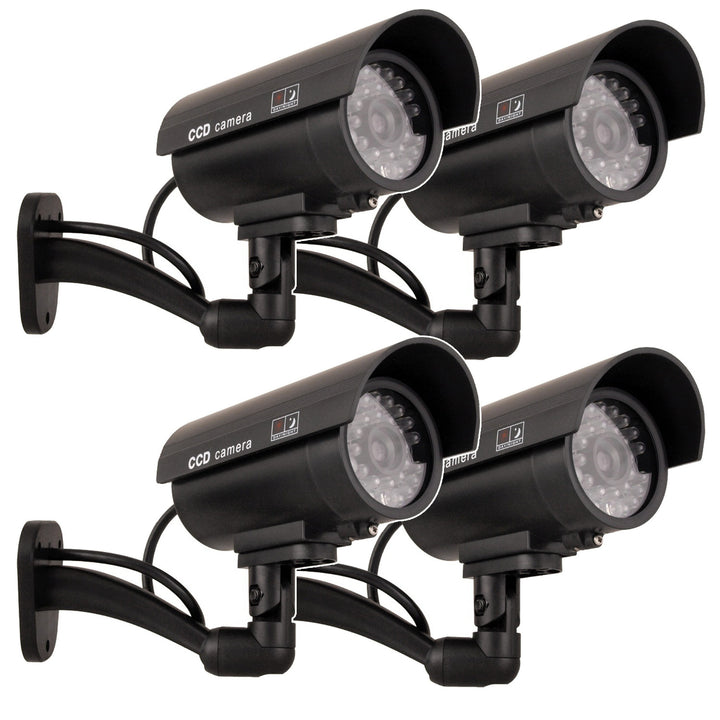 Camera dummy IR9000 B IR LED zwart zwaailicht, 4 stuks