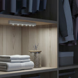 Maclean 6LED keukenlamp voor onder een kastje, langwerpig, met bewegingssensor, 5xAA, MCE123 + 5x AAA alkalinebatterij Varta Industrial