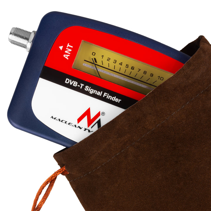 Maclean DVB-T TV meter, koffer, kabel 25 cm F-F, MCTV-627 + 10x AA Varta Industrial batterijen